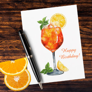 Cartes Pour Fêtes Annuelles Drôle de Spritz de cocktail italien personnalisé p