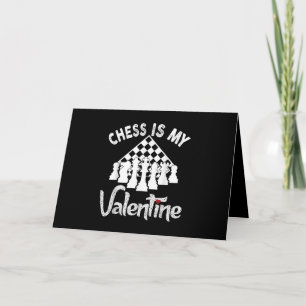 Cartes Pour Fêtes Annuelles Drôle d'échecs est mon coach de la Saint-Valentin 