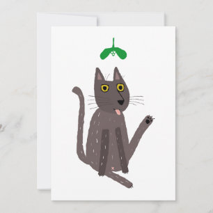 Cartes Pour Fêtes Annuelles Drôle d'Humour de Chat