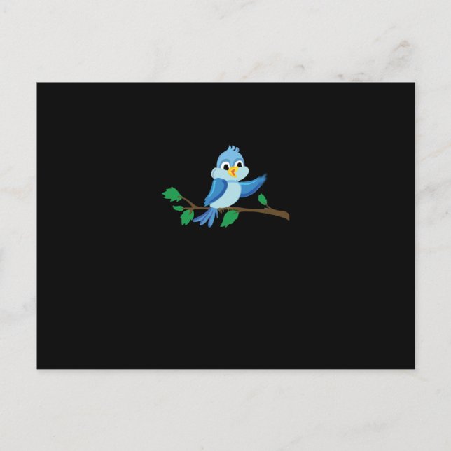 Cartes Pour Fêtes Annuelles Drôle Doigt d'Oiseau (Devant)