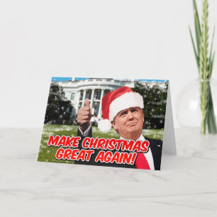 Cartes Pour Fêtes Annuelles Drôle Donald Trump Noël