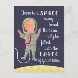 Cartes Pour Fêtes Annuelles Drôle Donald Trump pour la Saint-Valentin