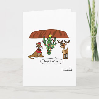 Cartes Pour Fêtes Annuelles Drôle Drop It Like It's Hot Christmas Card