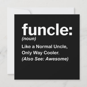 Cartes Pour Fêtes Annuelles Drôle Funcle Définition Cadeau   Cadeaux Oncle