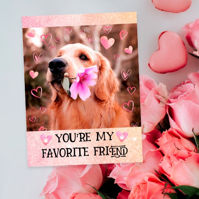 Cartes Pour Fêtes Annuelles Drôle Golden Retriever Je t'ai maudit Saint Valent (Créateur téléchargé)