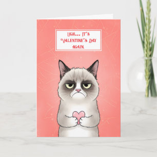 Cartes Pour Fêtes Annuelles Drôle Grumpy Cat Saint-Valentin