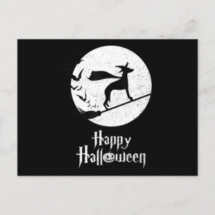 Cartes Pour Fêtes Annuelles Drôle Halloween Costume Sorcière Amoureux des chie