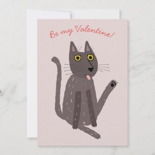 Cartes Pour Fêtes Annuelles Drôle Humour de chat Valentine's