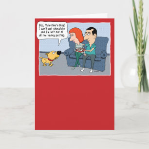 Cartes Pour Fêtes Annuelles Drôle Jalous Chien Valentine's Day