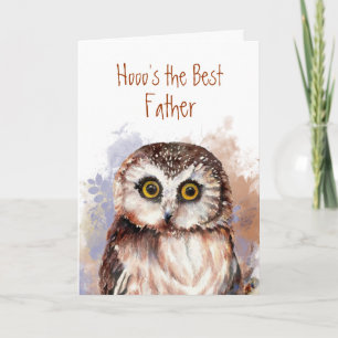 Cartes Pour Fêtes Annuelles Drôle Meilleur Père ? Vous êtes ! Sage Hibou