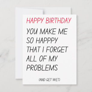 Cartes Pour Fêtes Annuelles Drôle Naughty Dirty Happy Birthday Card 