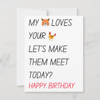 Cartes Pour Fêtes Annuelles Drôle Naughty Dirty Joyeux Cadeaux d'anniversaire 