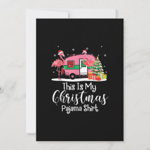 Cartes Pour Fêtes Annuelles Drôle Noël Flamant rose cadeau Camper