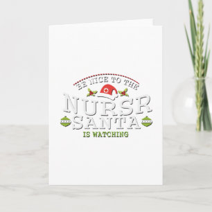 Cartes Pour Fêtes Annuelles Drôle Noël infirmière cadeaux