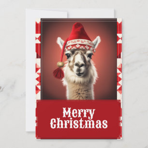 Cartes Pour Fêtes Annuelles Drôle Noël Llama