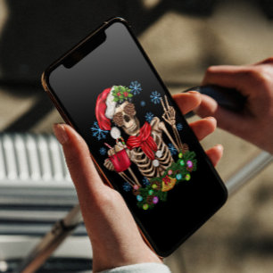 Cartes Pour Fêtes Annuelles Drôle Noël Skeleton