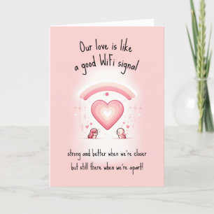 Cartes Pour Fêtes Annuelles Drôle Notre amour est comme   Saint-Valentin loint