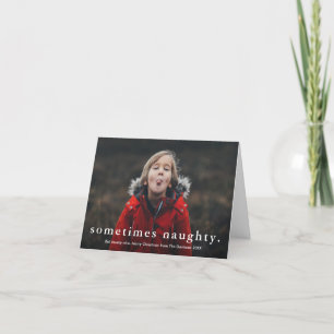 Cartes Pour Fêtes Annuelles Drôle parfois vilain 3 Photo Joyeux Noël