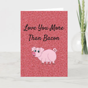 Cartes Pour Fêtes Annuelles Drôle porc Valentine