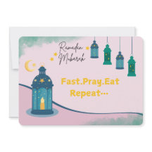 Drôle Ramadan "Pray Fast Eat Repeat"