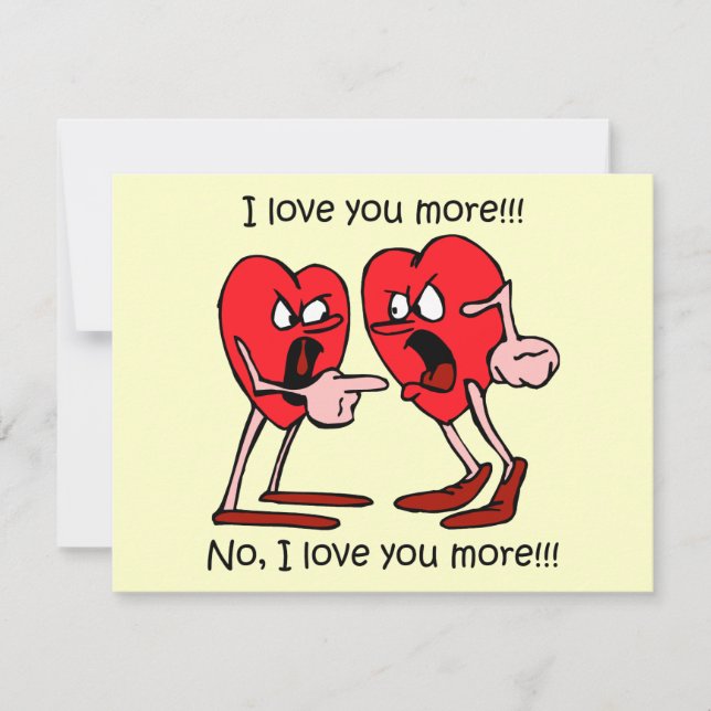 Cartes Pour Fêtes Annuelles Drôle Saint Valentin (Devant)