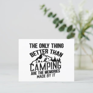 Cartes Pour Fêtes Annuelles Drôle slogan de camping été citations