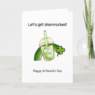 Cartes Pour Fêtes Annuelles drôle St Patrick's day shamrock trèfle vert