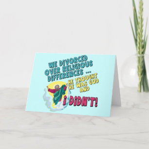 Cartes Pour Fêtes Annuelles Drôle T-shirts et cadeaux Divorcés pour elle