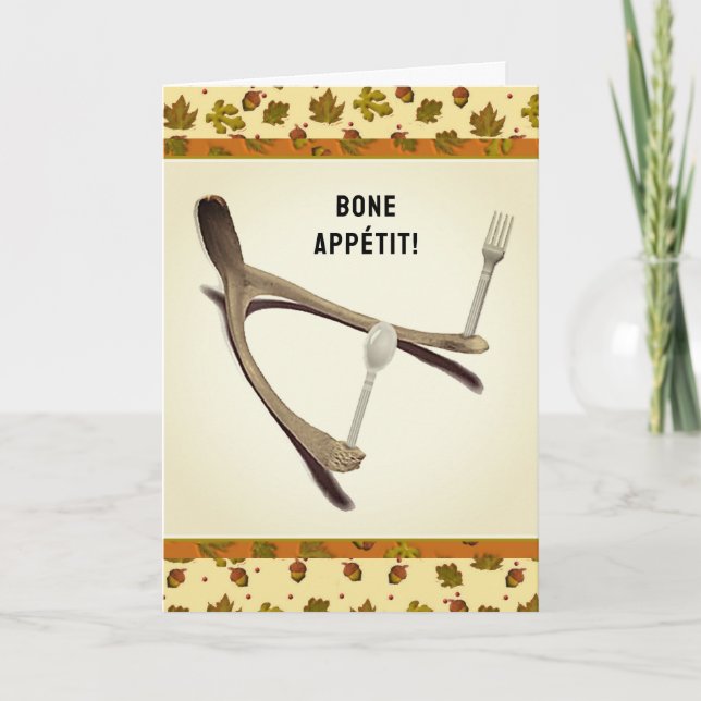 Cartes Pour Fêtes Annuelles Drôle Thanksgiving (Devant)