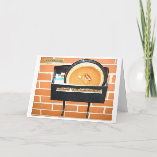 Cartes Pour Fêtes Annuelles Drôle Thanksgiving Card par JokeAppTv tm (Devant)