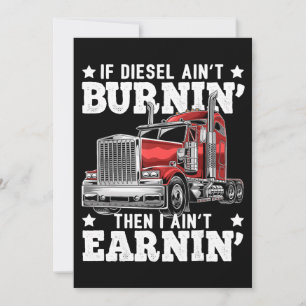 Cartes Pour Fêtes Annuelles Drôle Trucker Trailer Truck Driver Don