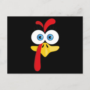 Cartes Pour Fêtes Annuelles Drôle Turquie face Thanksgiving
