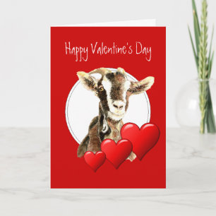 Cartes Pour Fêtes Annuelles Drôle Valentin à Vieux Chèvre, humour