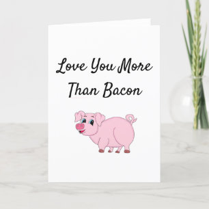 Cartes Pour Fêtes Annuelles Drôle Valentine mignonne porc