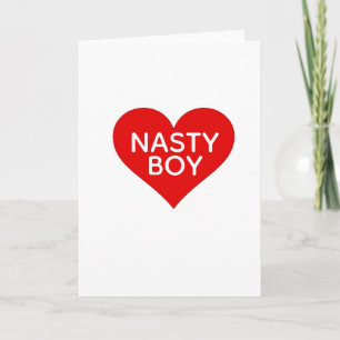 Cartes Pour Fêtes Annuelles drôle valentine's Card méchant garçon à succès