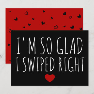 Cartes Pour Fêtes Annuelles Drôle Valentine's Day Card si heureux que j'ai gli