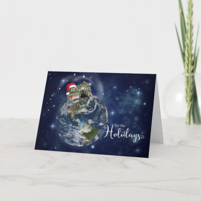 Cartes Pour Fêtes Annuelles du bureau immobilier - Maison pour les vacances (Devant)