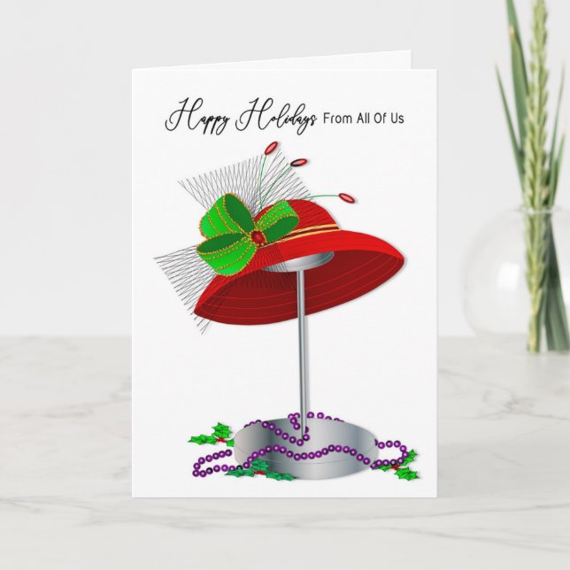 Cartes Pour Fêtes Annuelles Du Groupe Red Casquette Dames Casquette Stand Purp (Devant)