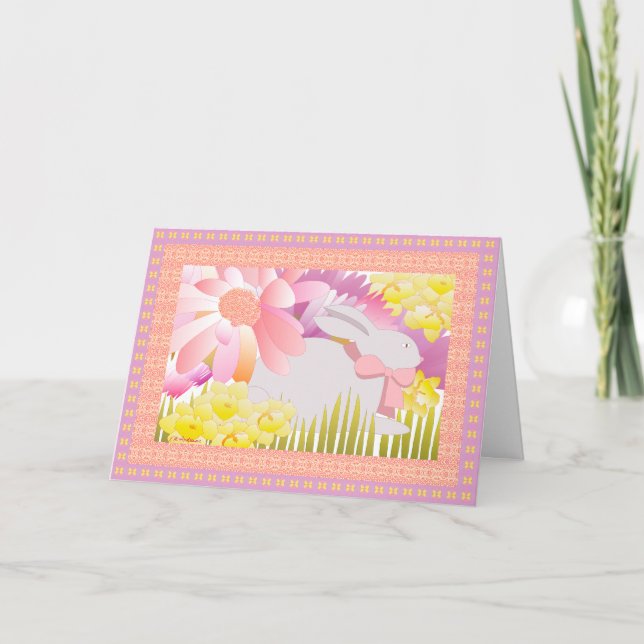 Cartes Pour Fêtes Annuelles Du Lapin (Devant)