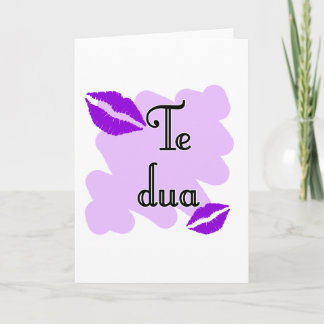 Cartes Pour Fêtes Annuelles DUA de Te - Albanais - je t'aime