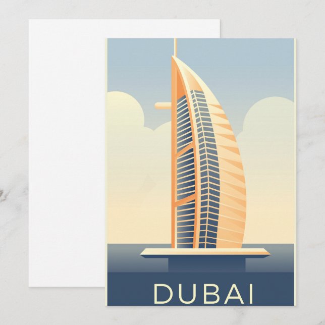 Cartes Pour Fêtes Annuelles Dubaï Émirats arabes unis (Devant / Derrière)
