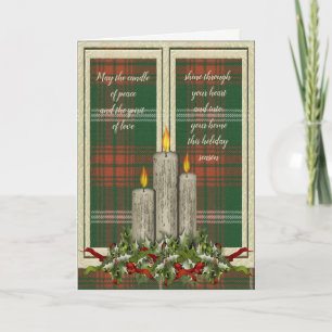 Cartes Pour Fêtes Annuelles Duc de Rothesay Chasse Tartan Noël