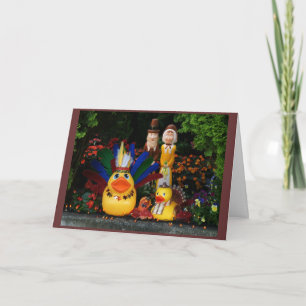 Cartes Pour Fêtes Annuelles Duckies donnent des mercis