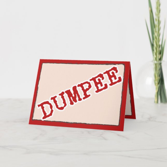 Cartes Pour Fêtes Annuelles DUMPEE - Anti Valentine (Devant)