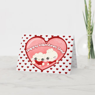 Cartes Pour Fêtes Annuelles Dumplings de la Saint-Valentin