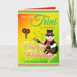 Cartes Pour Fêtes Annuelles D'un Trini à un autre Noël tropical