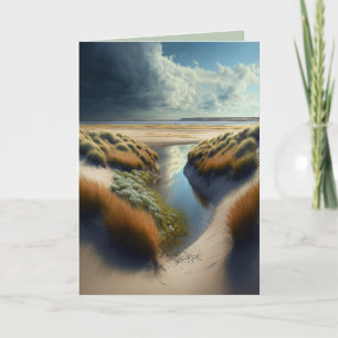 Cartes Pour Fêtes Annuelles Dunes côtières néerlandaises