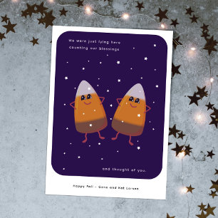 Cartes Pour Fêtes Annuelles Duo de bonbons en chocolat "CountingBlessings" Aut