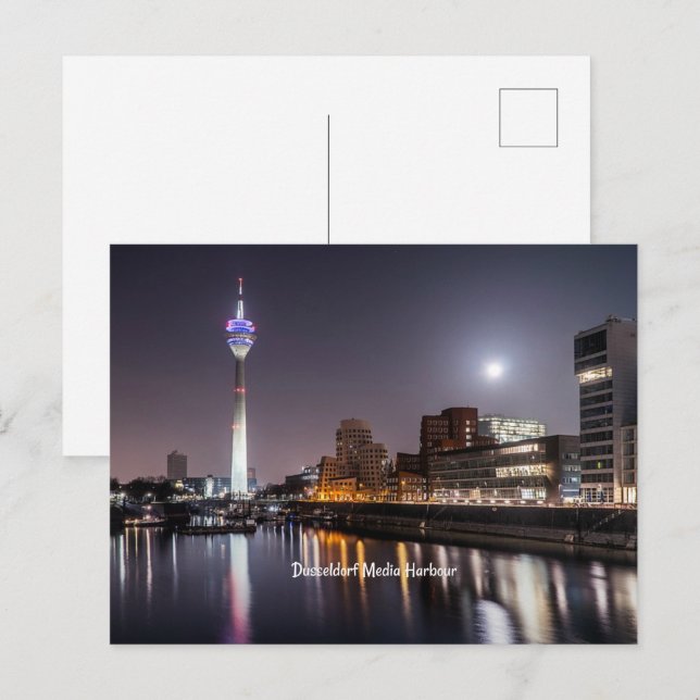 Cartes Pour Fêtes Annuelles Dusseldorf, Media Harbour (Devant / Derrière)
