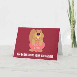 Cartes Pour Fêtes Annuelles Eager Beaver Valentine